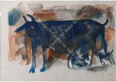 Somnath Hore (Artist), Untitled, 1981, Painting