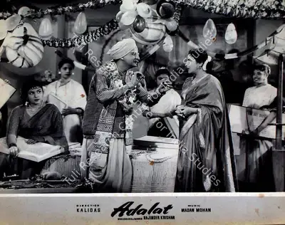 H.S. Kwatra (Cinematographer), Adalat, 1958, Lobby Card