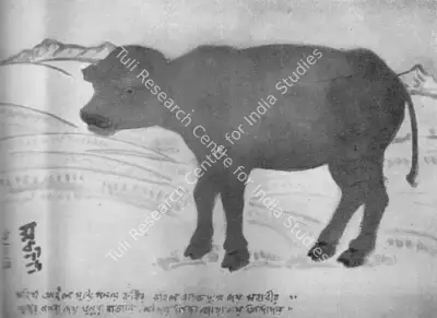 Abanindranath Tagore (Artist), Buffalo, Painting