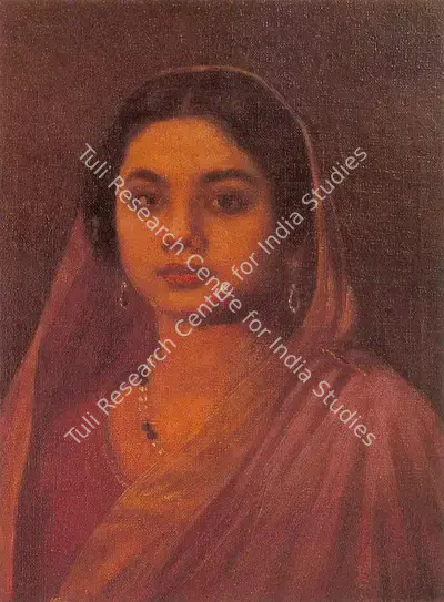 Mazumdar, Hemendranath (Artist). Woman in a Sari, n.d. | Painting, So.Del/09.10.92