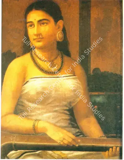 Raja Ravi Varma (Artist), Portrait of a Lady, Painting