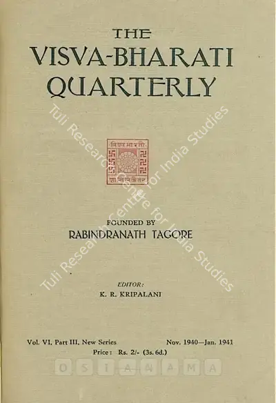 K.R. Kripalani (Editor), Visva-Bharati Quarterly, 1941, Journal