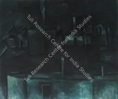 S.H. Raza (Artist), Untitled, 1953, Painting