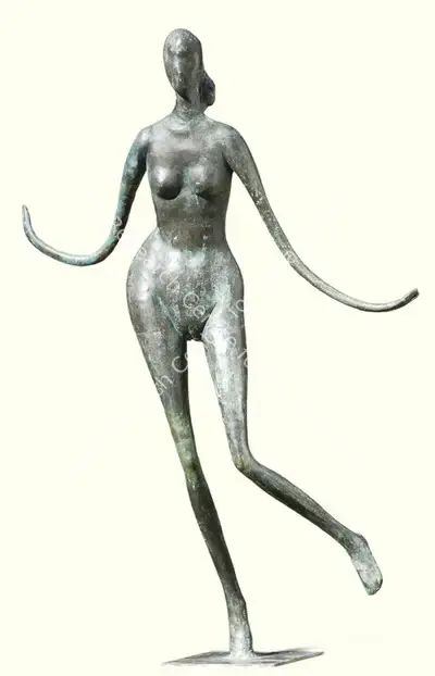 S. Roy Chowdhury (Artist), Skipping, 1996, Sculpture