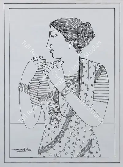 Lalu Prasad Shaw (Artist), Untitled, 1998, Drawing