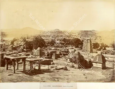 William Henry Pigou (Photographer), Beejanuggur. General View of Ruins, 1857, Antiquarian Photograph