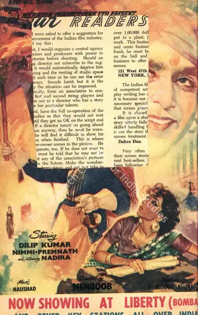 Frank Moraes (Editor), Filmfare, 1952, Magazine