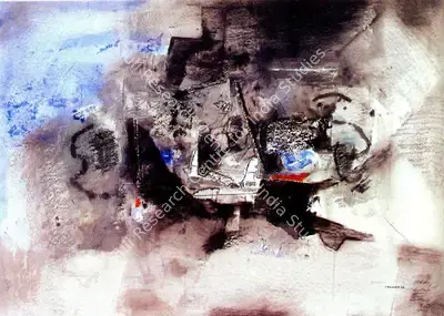 Laxman Shreshtha (Artist), Untitled, 1998, Painting