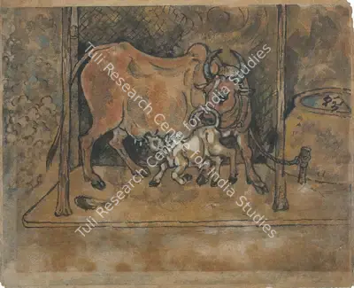 Nandalal Bose (Artist), Untitled, 1955, Painting