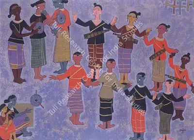 Vasudeo Smart (Artist), Dancers Nefa, Painting