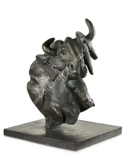 Tyeb Mehta (Artist), Bull, 1985, Sculpture