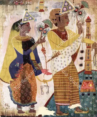 Shankar Palsikar (Artist), Sinners Divine, 1950, Painting