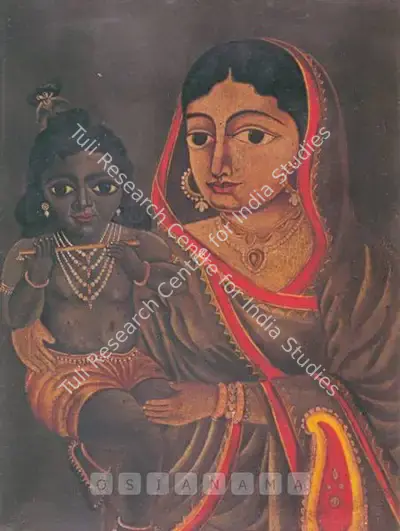 Early Bengal School (Artist), Krishna And Yasodha, Painting