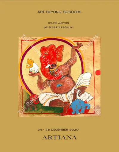 Artiana (Auction House), Art Beyond Borders, 2020, Auction Catalogue