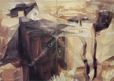 Sabavala, Jehangir (Artist). The Sorcerer- II. Oil/Acrylic on Canvas, 2003 | The Crucible of Painting | Painting | FineArts | 00182441