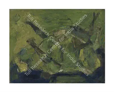 Tyeb Mehta (Artist), Thrown Bull, 1961, Painting