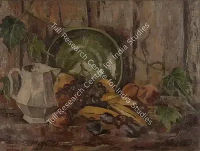 Jehangir Sabavala (Artist), Still Life with Fruit, 1950, Painting
