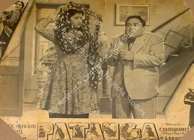 H.S. Rawail (Director), Patanga, 1949, Lobby Card