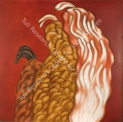 Shobha Broota (Artist), Forms Aspiring, 1983, Painting