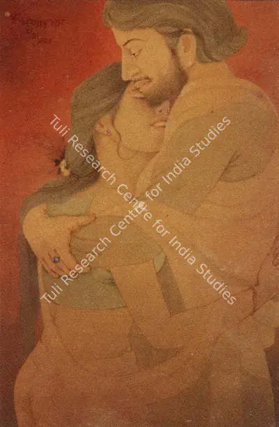 Mrinal K. Das (Artist), Alingan, 1990, Painting