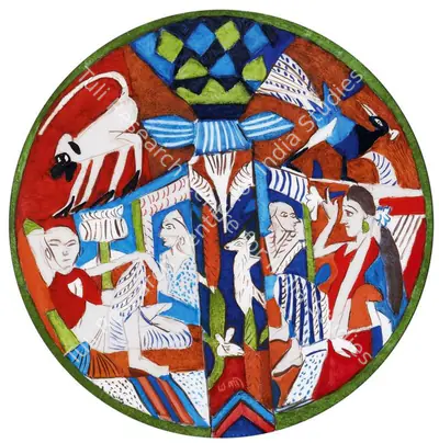 Subramanyan, K.G. (Artist). Untitled, n.d. | Painting, AG.Onl/16.10.16, 2016 · Asta Guru