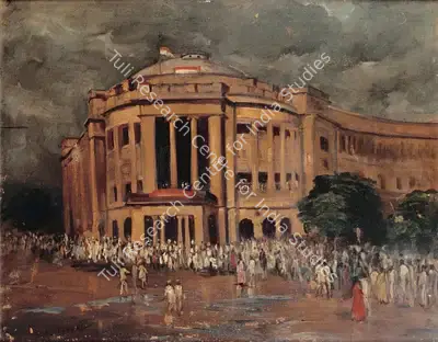 A.S. Tendulkar (Artist), Sir Cowasji Jehangir Hall on Independence Day, 1949, Painting