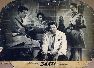 V. Ratra (Cinematographer), Baazi, 1951, Lobby Card