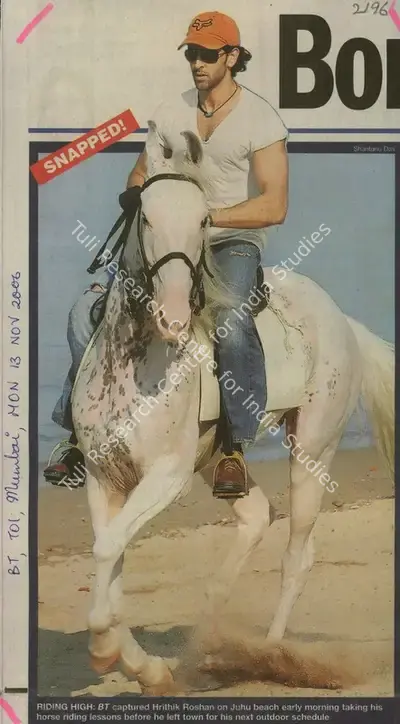 Shantanu Das (Photographer), Riding High, 2006, Newspaper Clipping