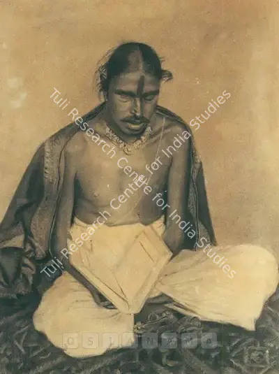 H.M. Phadnis (Artist), Brahmin, Drawing