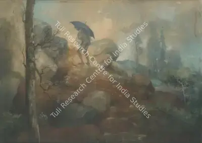 Roy Chowdhury, D.P. (Artist). The Journey Home, n.d. | Painting, Os.Mum/13.04.13, 2013 · Osian's