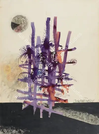 Patel, Jeram (Artist). Untitled, 1959 | Painting, Ch.NeY/19.03.25, 2025 · Christie's