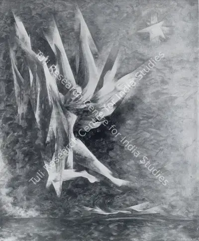 Sabavala, Jehangir (Artist). Icarus. Oil on Canvas, 1965 | Jehangir Sabavala | Painting | FineArts | 00182410