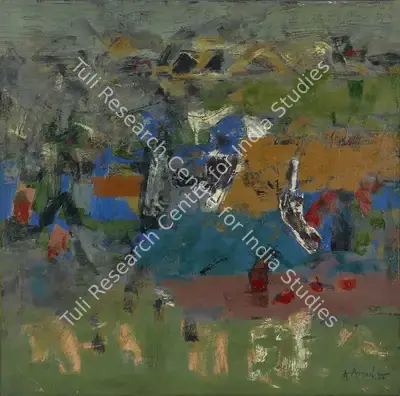 K.M. Adimoolam (Artist), Terra Incognita, 2004, Painting