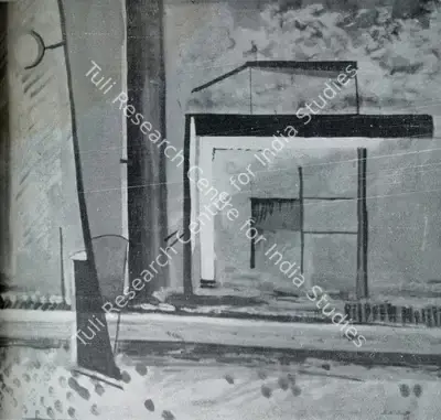S.N. Butt (Artist), The Window, Drawing