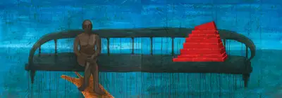 G.R. Iranna (Artist), The Retired King, 2005, Painting