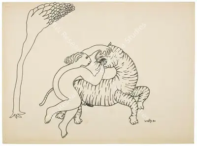 Manjit Bawa (Artist), Untitled, 1990, Drawing