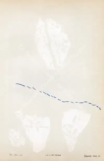 Bhupendra Karia (Artist), Line of Least Resistance, 1966, Graphic Art