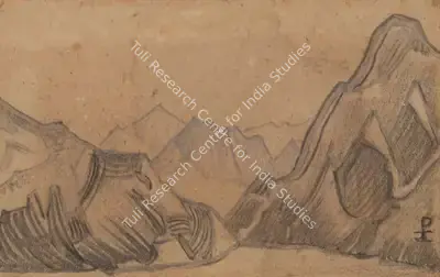 Nicholas Roerich (Artist), Ladak 1940, 1940, Drawing