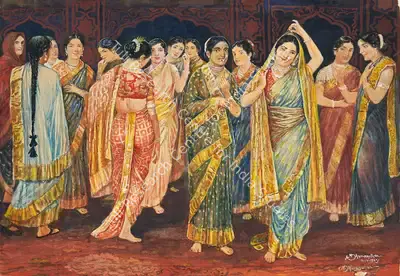 M.V. Dhurandhar (Artist), Untitled, 1943, Painting