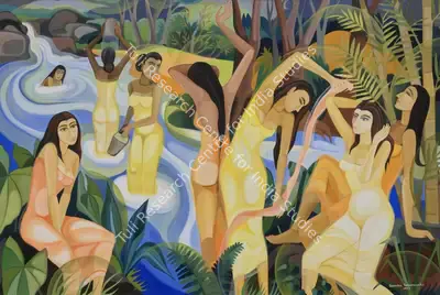 Senaka Senanayake (Artist), Untitled (Women), 1997, Painting