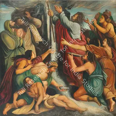 Rajan Kakkanadan (Artist), Biblical Series, 1951, Painting