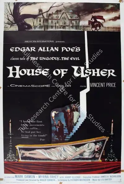 Roger Corman (Producer), House of Usher, 1960, Poster