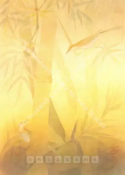 Abanindranath Tagore (Artist), Song Birds Amongst Bamboo, Painting