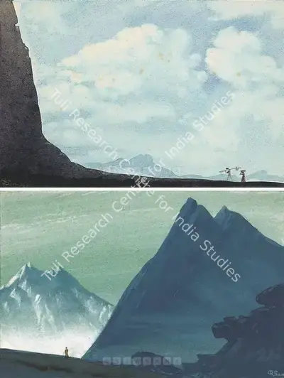 Sen, Bireshwar (Artist). The Realm of Siva, 1966 | Painting, Os.Mum/26.03.04, 2004 · Osian's