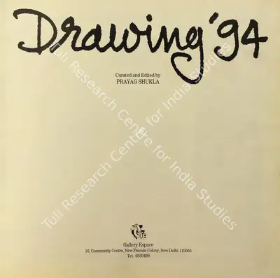 Prayag Shukla (Editor), Drawing '94, 1994, Edited Book