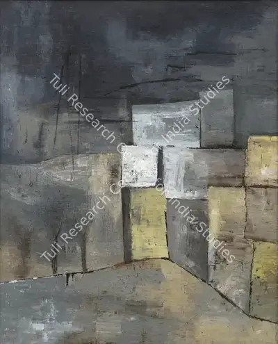 Ramkumar (Artist), Greek Landscape, 1960, Painting