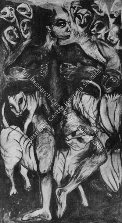 Rekha Rodwittiya (Artist), How Naked Shall I Stand for You, 1985, Painting