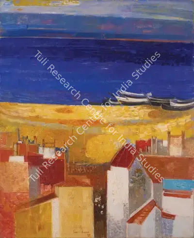 Sakti Burman (Artist), Untitled (The Seaside), 1960, Painting