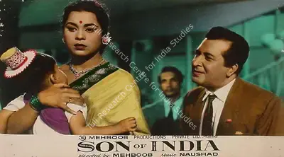 Mehboob (Producer), Son Of India, 1962, Lobby Card