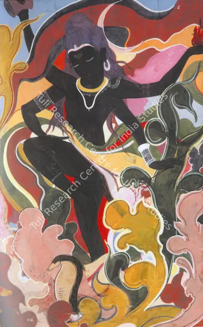 Unknown (Artist), Cosmic Dance Of Shiva, 1945, Painting